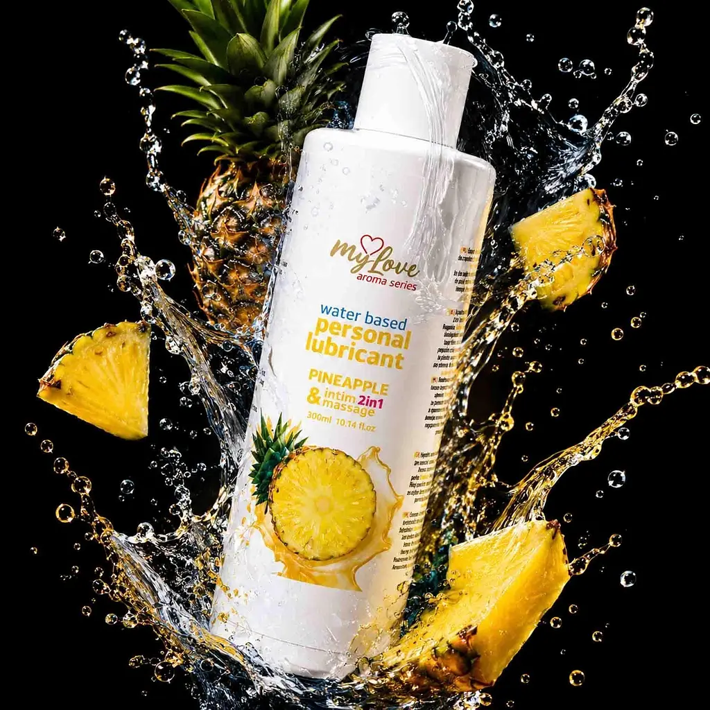 Лубрикант MyLove Aroma Series IntimMassage 2in1 Pineapple, 300 мл - фото 2