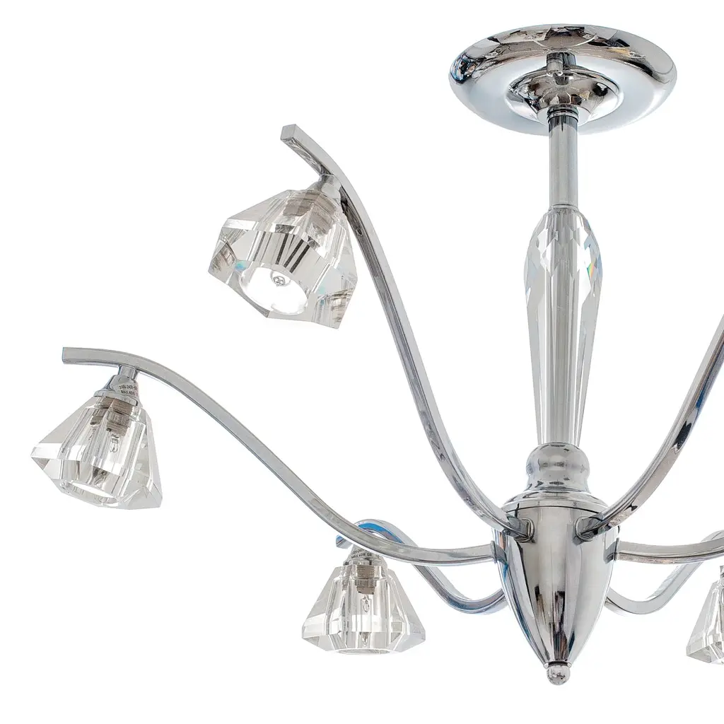 Люстра потолочная Brille галогенная G9 40W CH (BR-370C/6) - фото 3