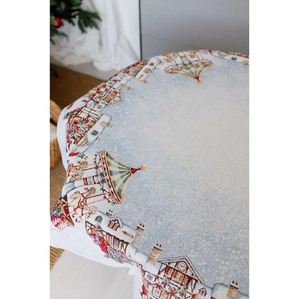 Скатерть гобеленовая Прованс Carousel с люрексом 135 x 180см (41793) - фото 6