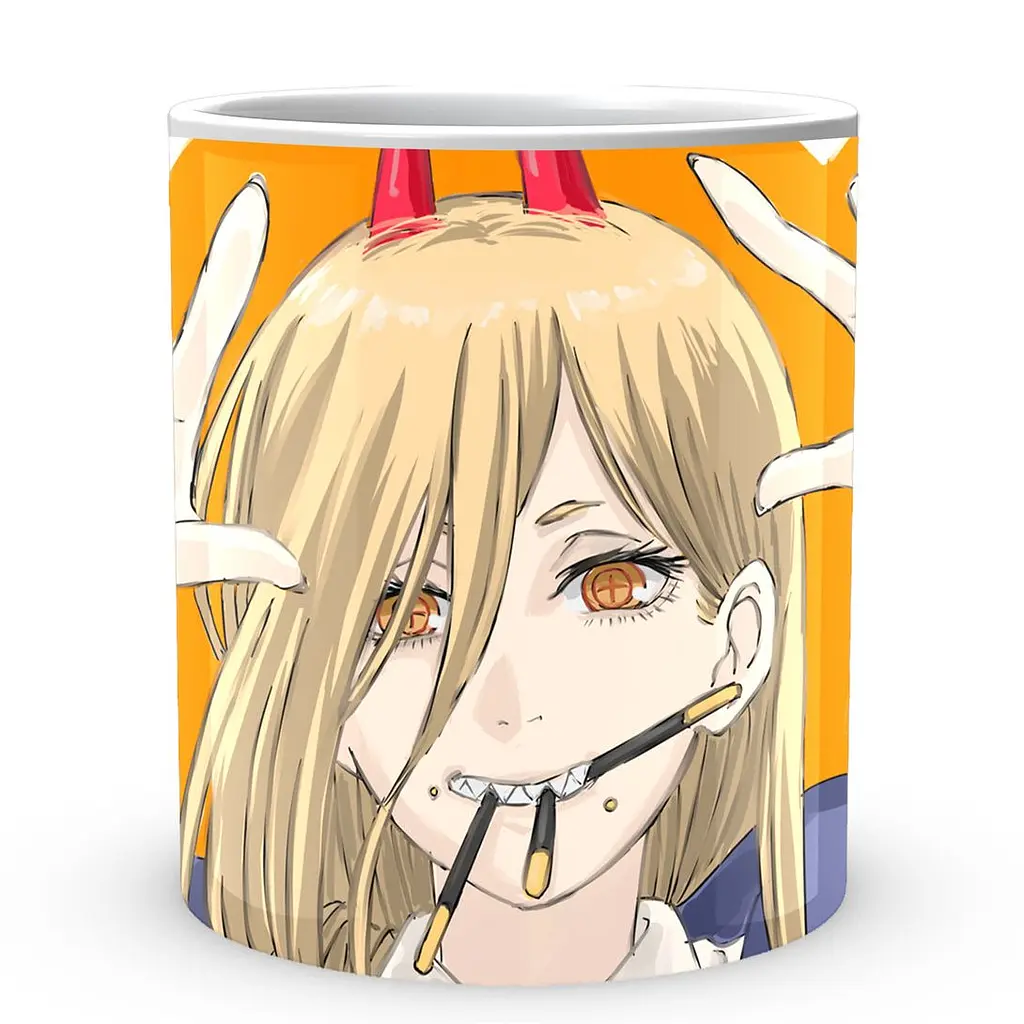 Кухоль GeekLand Chainsaw Man Людина Бензопила Павер CM 02.21 330 мл білий - фото 2