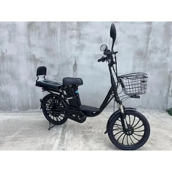 Електровелосипед Minako U20" 800W 48V 18Ah + сидіння/багажник чорний - фото 4