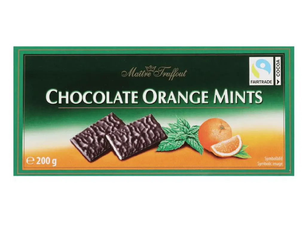 Шоколадні цукерки Maitre Truffout Chocolate Orange Mints 200г