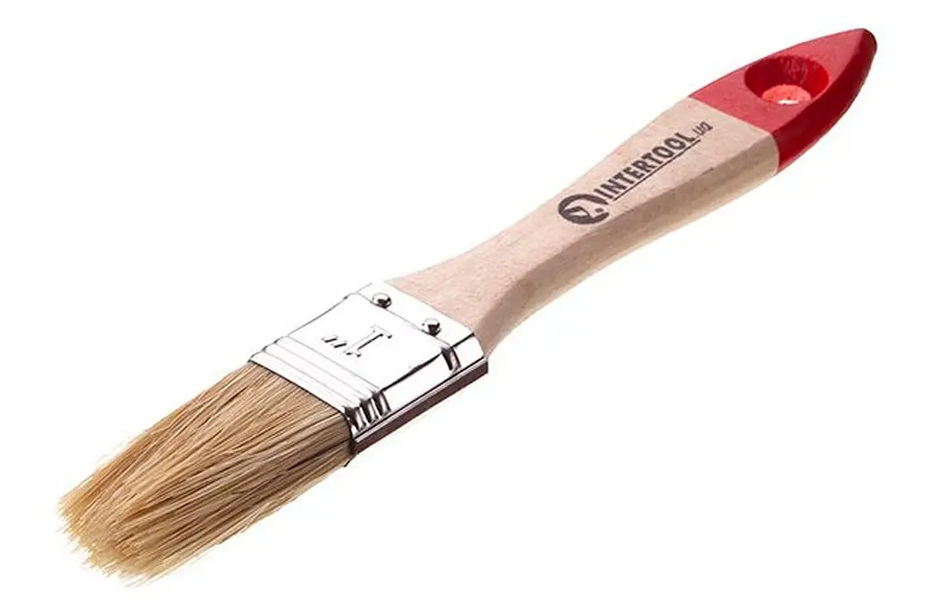 Пензель малярський плоский Intertool стандарт 1" (в упаковці 12 шт.) KT-1225 - фото 2