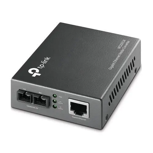 Медіаконвертер TP-LINK MC200CM, 1GEBase-TX-1GEBase-FX, MM, 0.5km, SC
