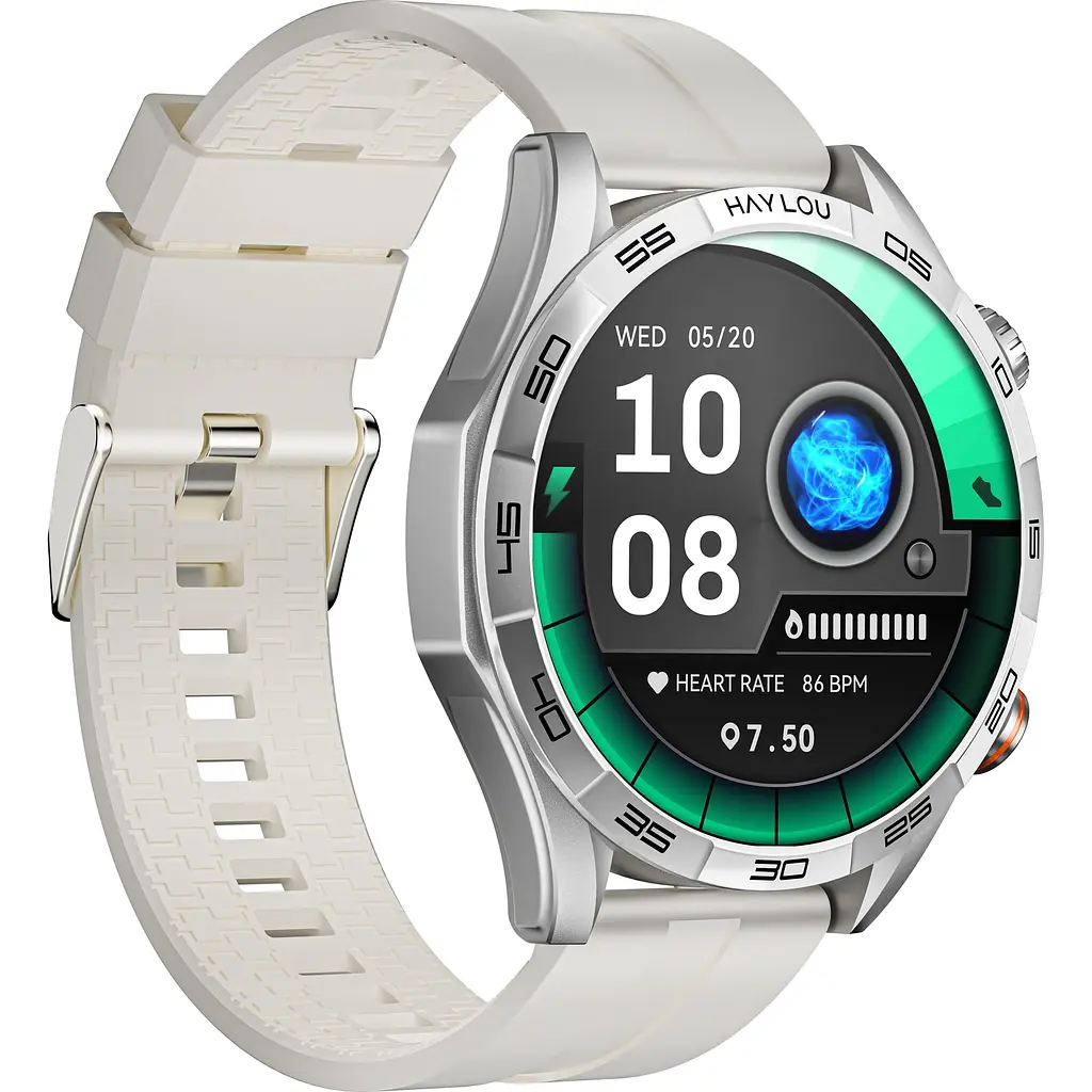 Смарт-годинник Haylou Solar 5 [LS20] Silicone strap Silver [122143] - фото 3