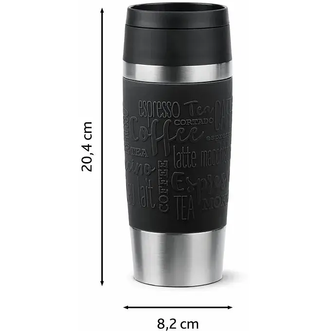 Термочашка Tefal Travel Mug Classic 360 мл чорна (N2020210) - фото 4