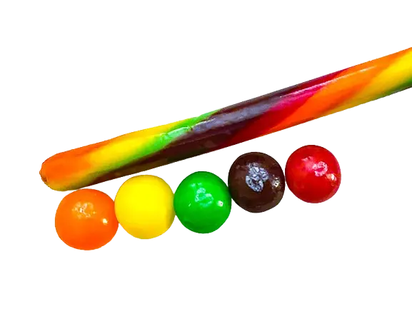 Льодяник-тростина Skittles Candy Canes 5 смаків у кожній цукерці 28 г - фото 3