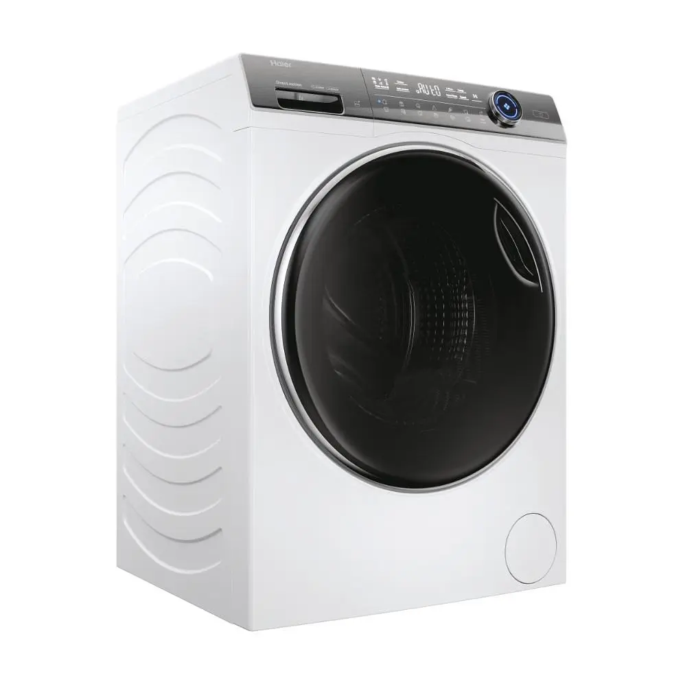 Haier Пральна машина фронтальна, 12кг, 1400, A+++, 60см, дисплей, пара, інвертор, люк чорний, прямий привід, білий - фото 3