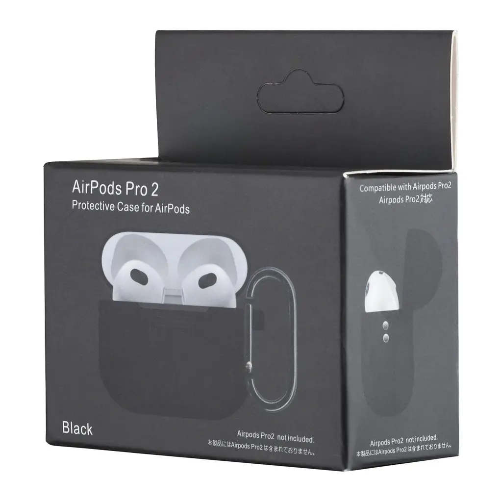 Чохол Silicone Case 1,2mm for AirPods Pro 2 Чорний - фото 2