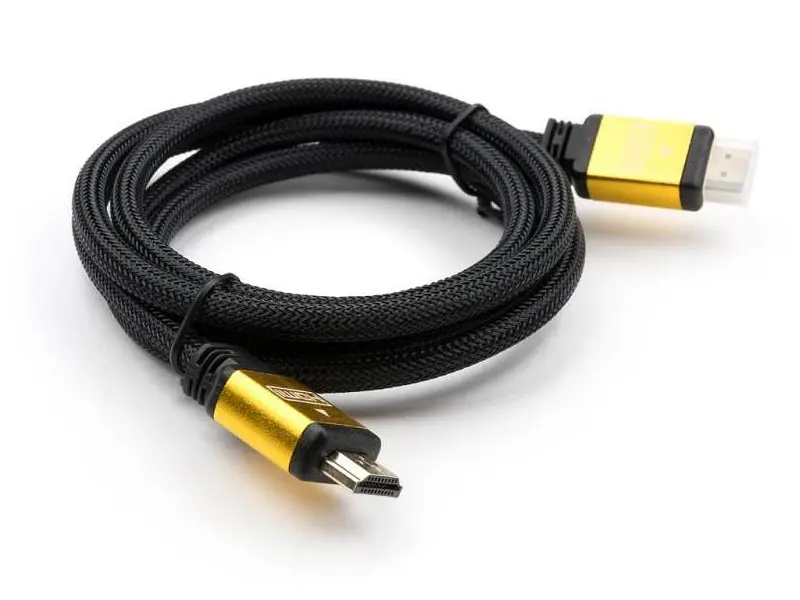 Кабель Vinga HDMI 1.5m Yellow/Black (VCPDCHDMI2VMM1.5BK) - фото 3