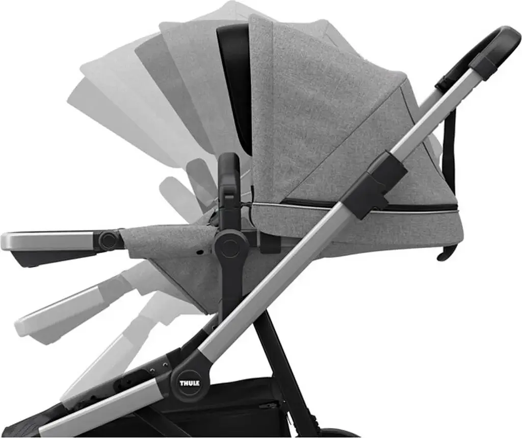 Детская коляска Thule Sleek Aluminum/Gray Melange [11000006] [107627] - фото 5
