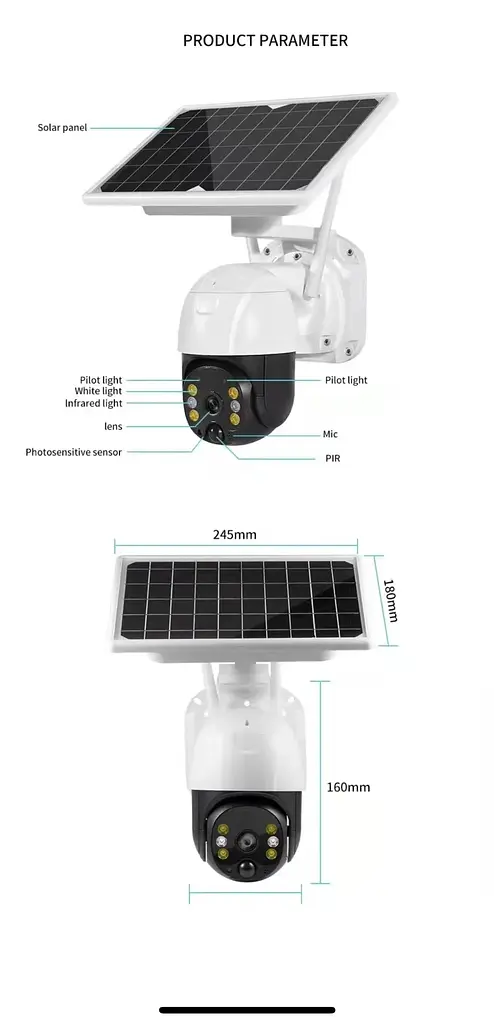 Уличная видеокамера с солнечной панелью XPRO Wi-Fi Solar Camera ICSEE 3MP FHD-Contains SIX 18650 batteries 12 (MER-15335_2532) - фото 6