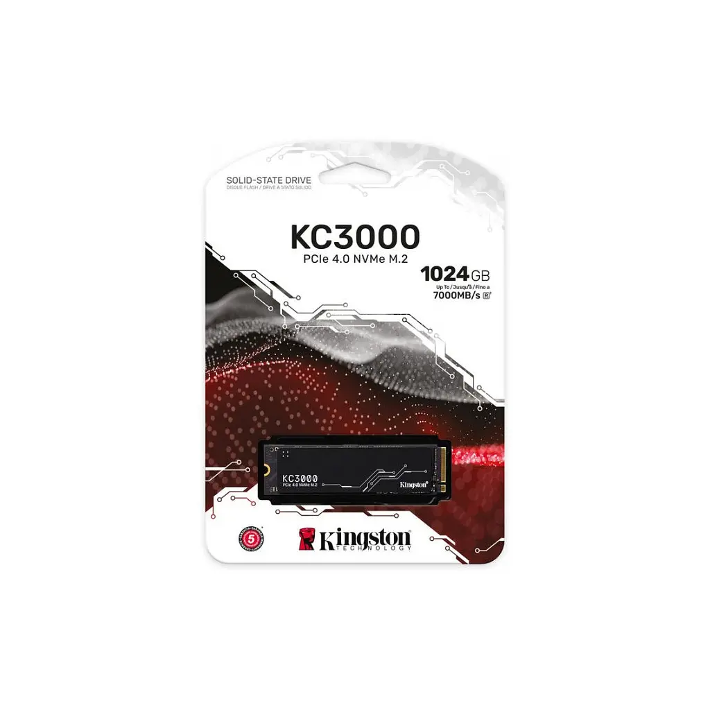 Накопичувач SSD M.2 2280 1TB Kingston (SKC3000S/1024G) - фото 4