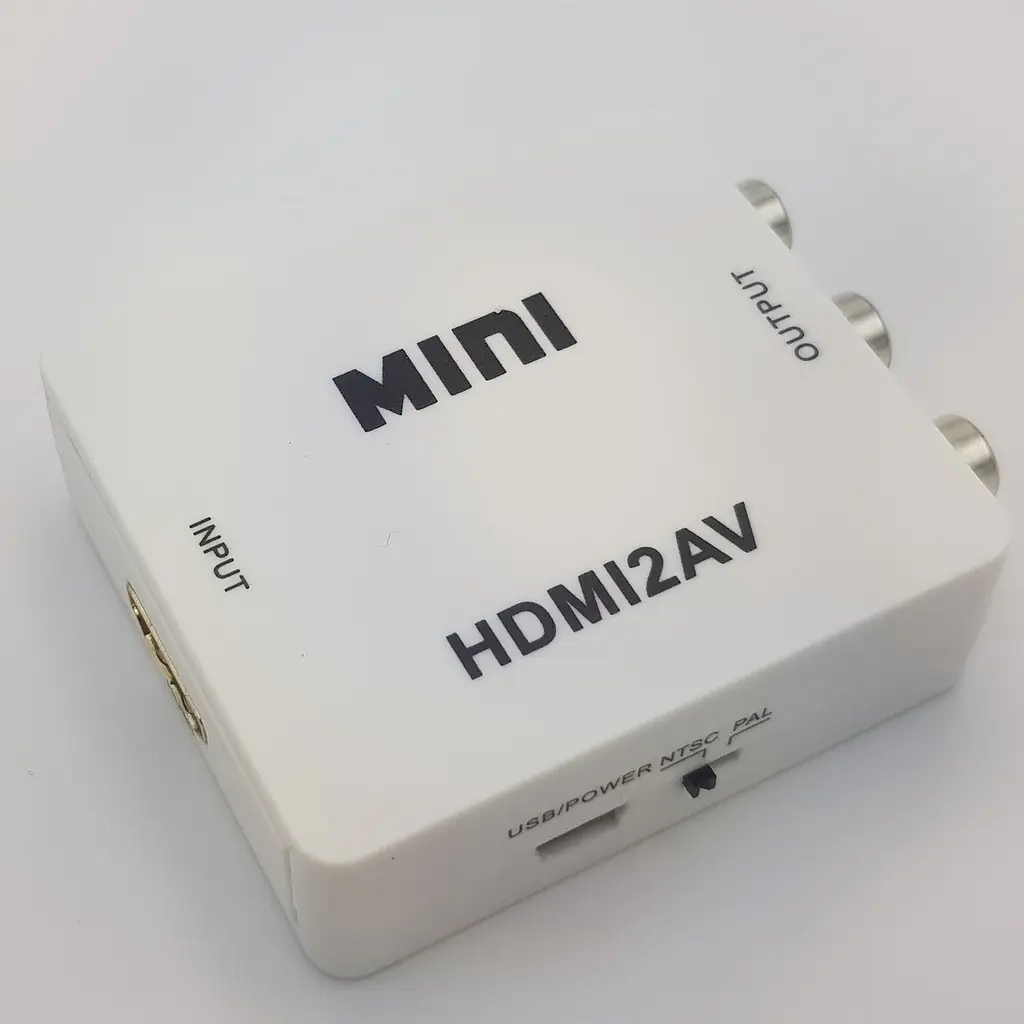 Конвертер адаптер з HDMI на AV тюльпани RCA перехідник перетворювач 1080P відео та аудіо UKC білий - фото 4