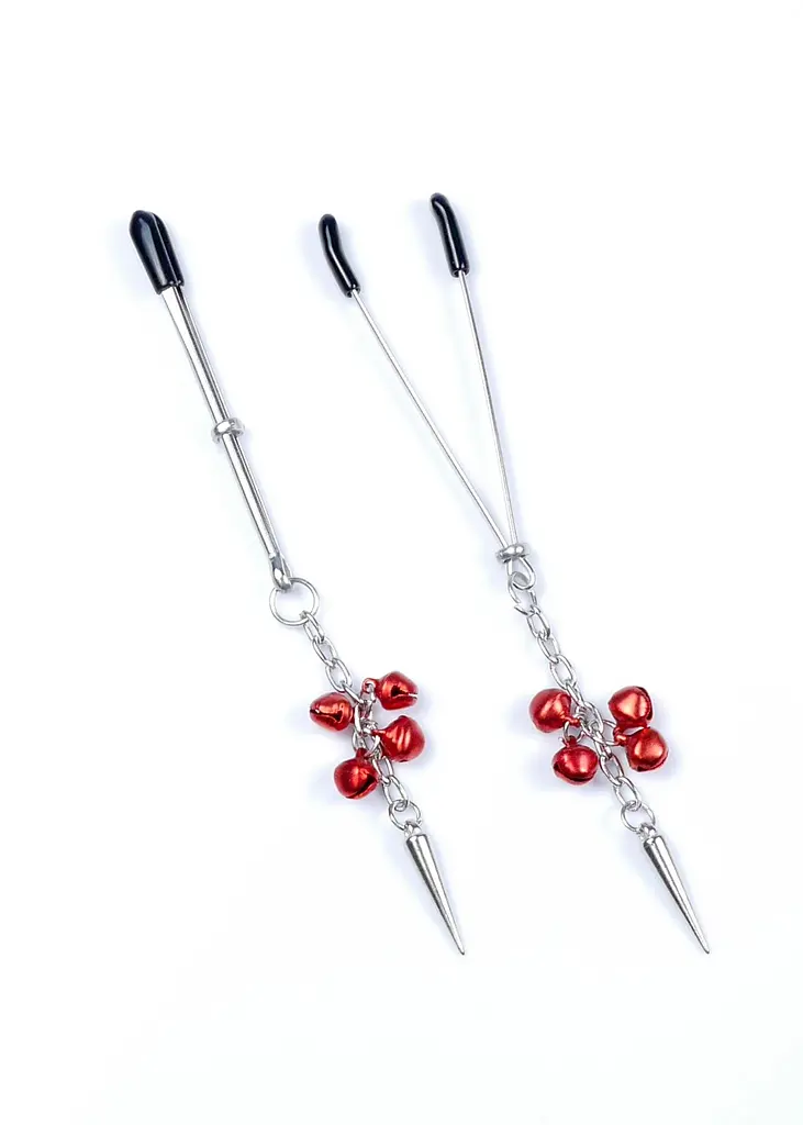 Затискачі для сосків Exclusive Nipple Clamps No.4 Fetish Boss Series (червоний) - фото 2