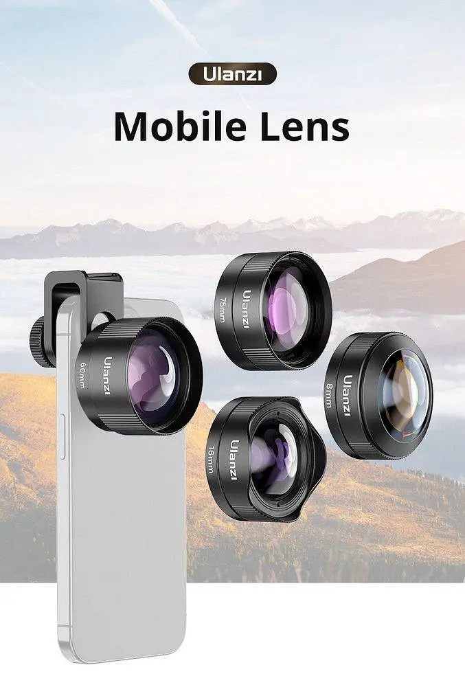 Об'єктив Ulanzi Cl-005 16mm Wide-Angle Mobile Lens (Cl-005 F008) Чорний - фото 4