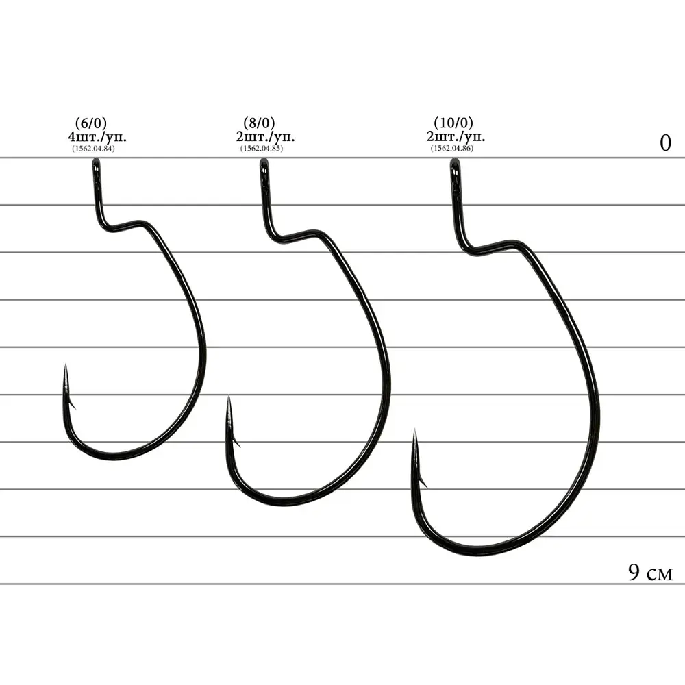 Крючок Decoy Worm26 Kg Hook Magnum 10/0 (2 шт/уп) - фото 2