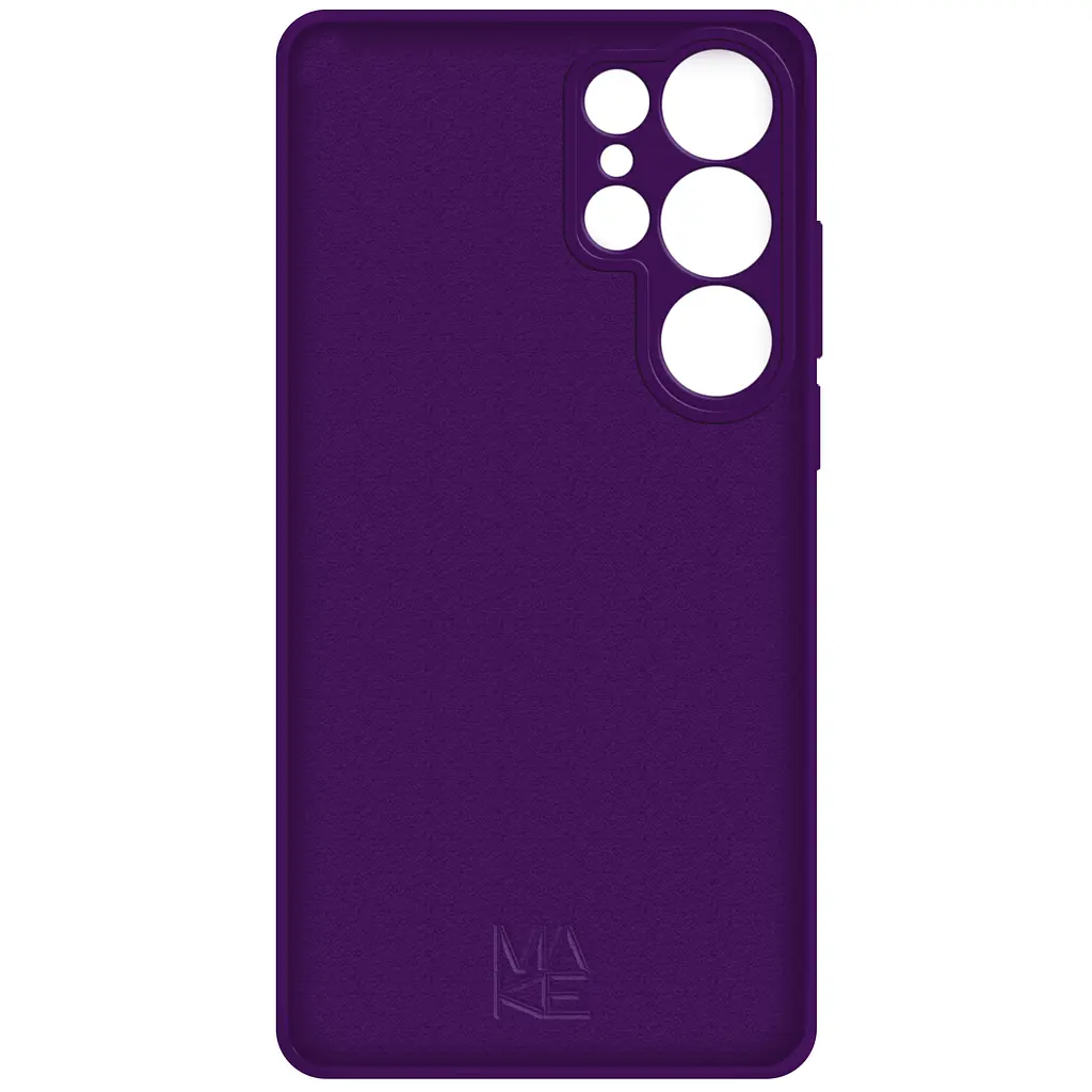 Чохол MAKE Samsung S25 Ultra Silicone Deep Purple - фото 5