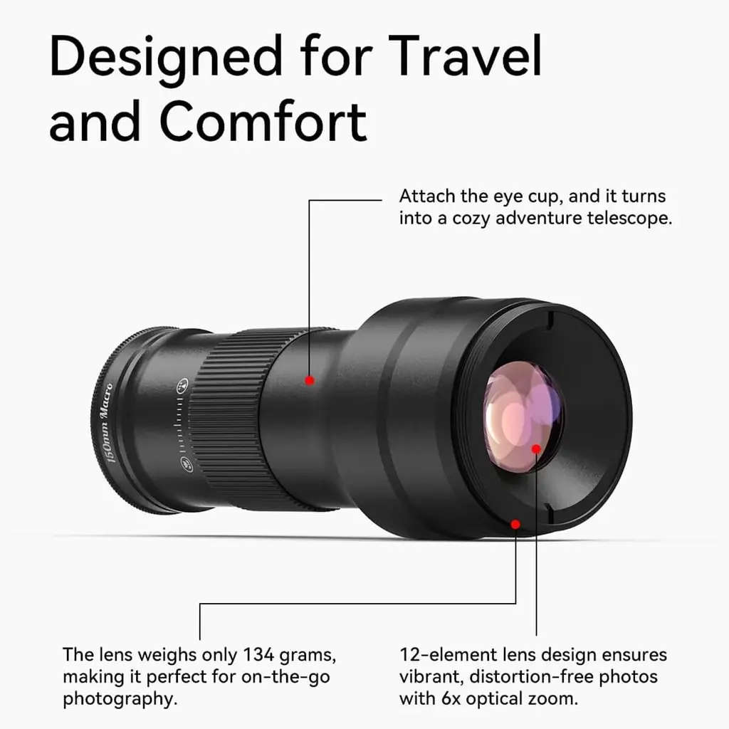 Макрооб'єктив-телескоп для смартфону Apexel APL-TM6 [168941] - фото 8