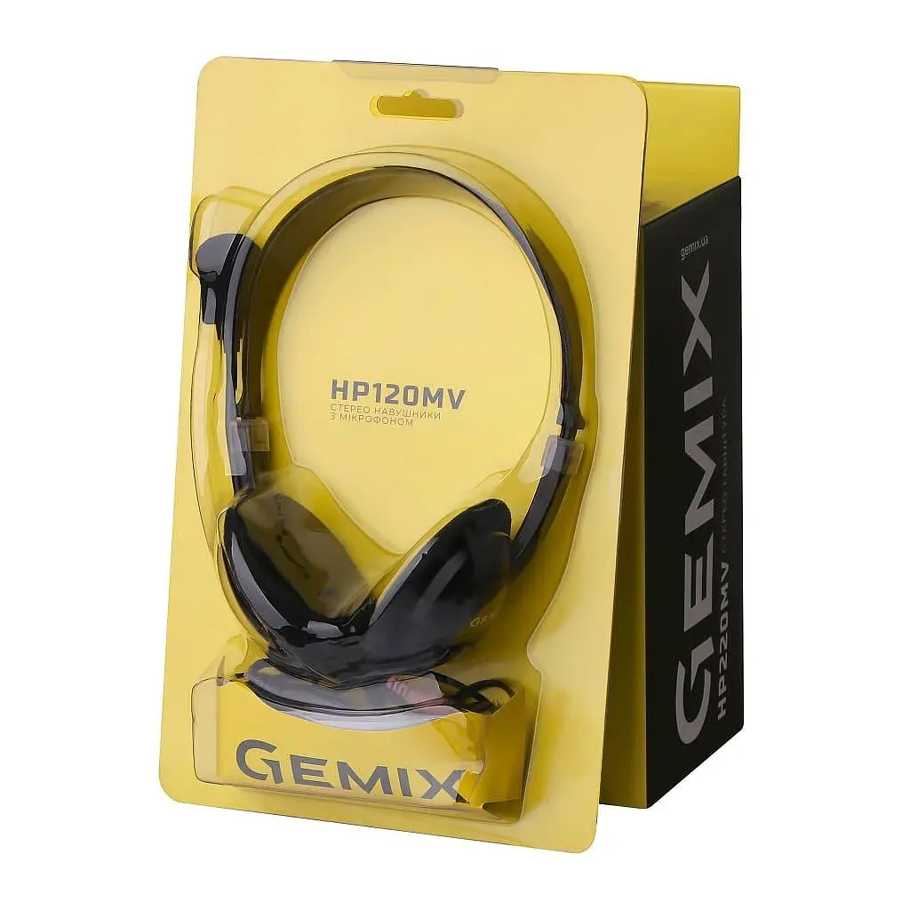 Гарнітура Gemix HP-120MV Black (HP-120MV) - фото 4