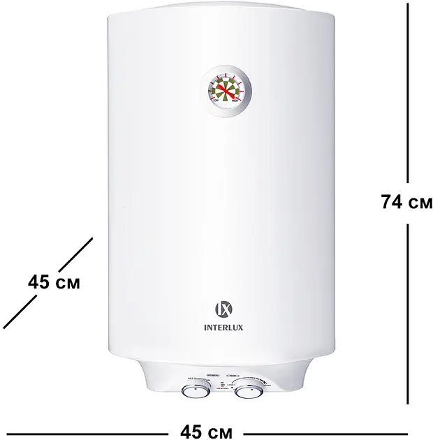 Водонагреватель INTERLUX IRWH-80MW (сухой тен, 1500 Вт) - фото 4