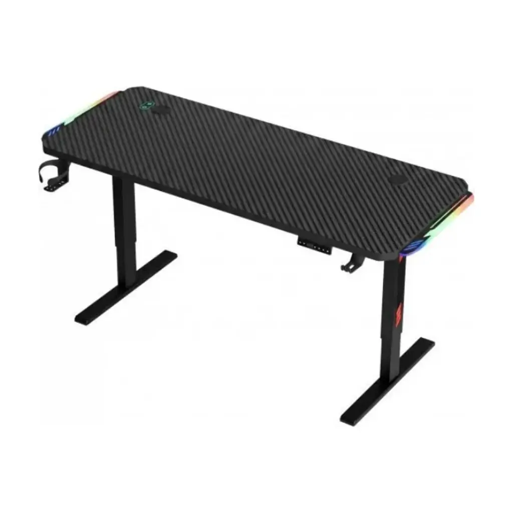 Комп'ютерний стіл GT Racer TY-1456 Black (TY-1456 (140x60x71-116) Black) - фото 3
