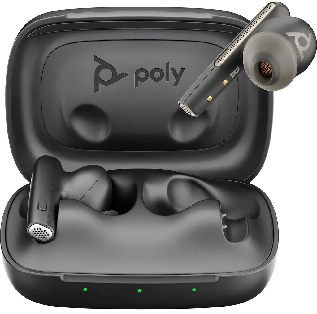 Наушники TWS Poly Voyager Free 60 Earbuds + BT700C + BCHC Black - фото 4