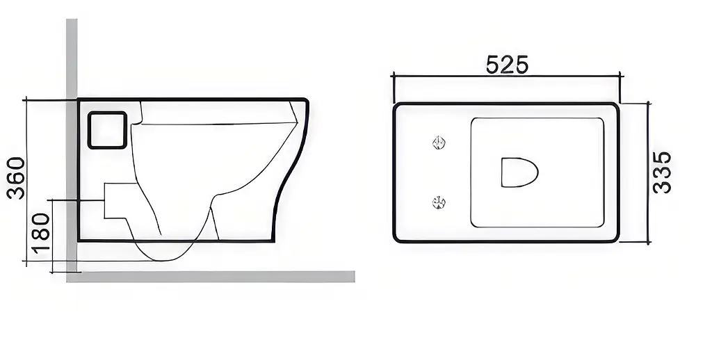 Унитаз подвесной RJ Flex сиденье Duroplast Slim slow-closing, white RJCE03004, Белый - фото 2