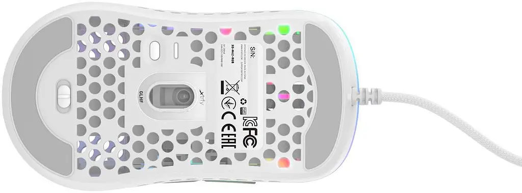 Миша Cherry Xtrfy M42 RGB USB White (XG-M42-RGB-WHITE) - фото 7