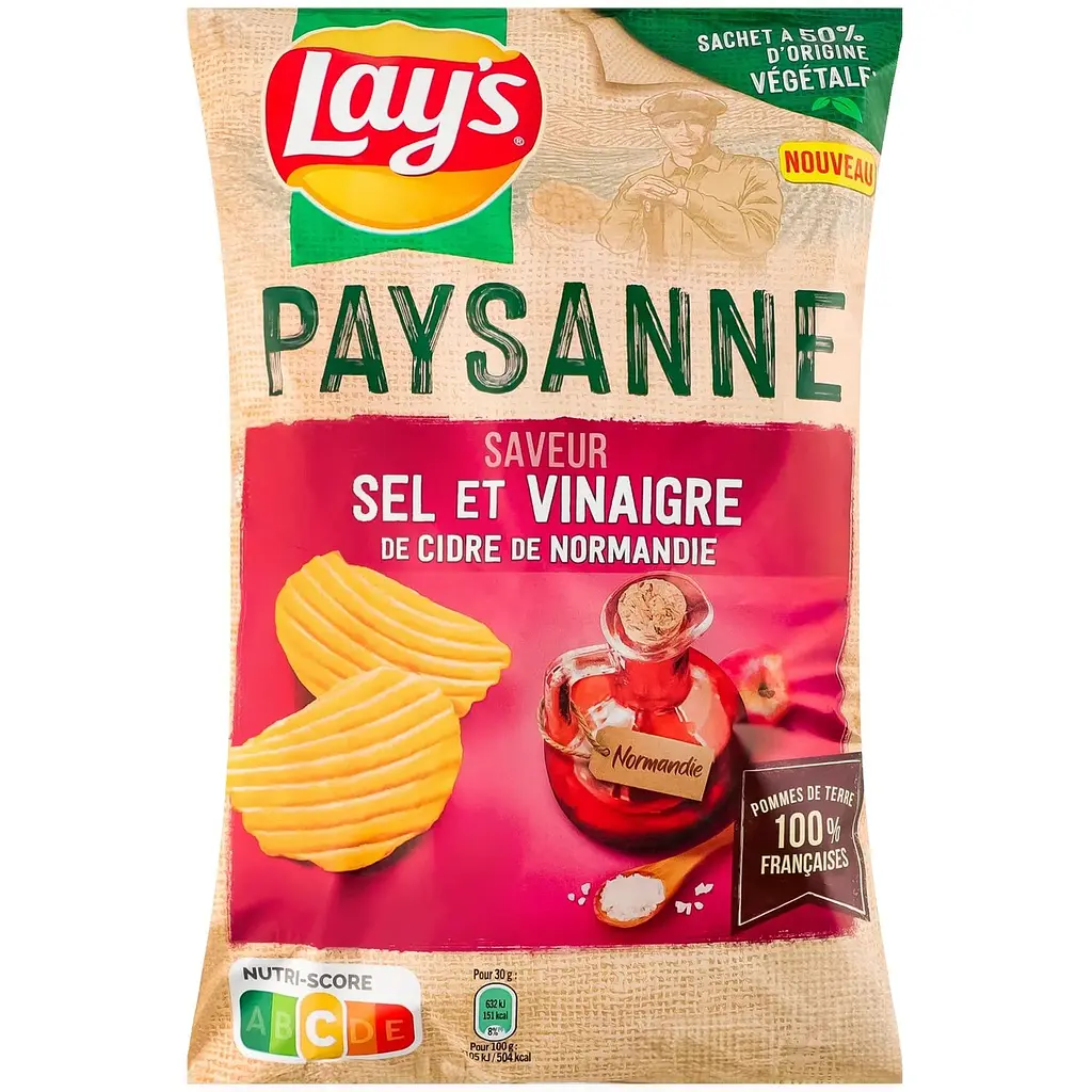 Чипсы Lays Paysanne с солью и сидровым уксусом 120 г (963006) - фото 2