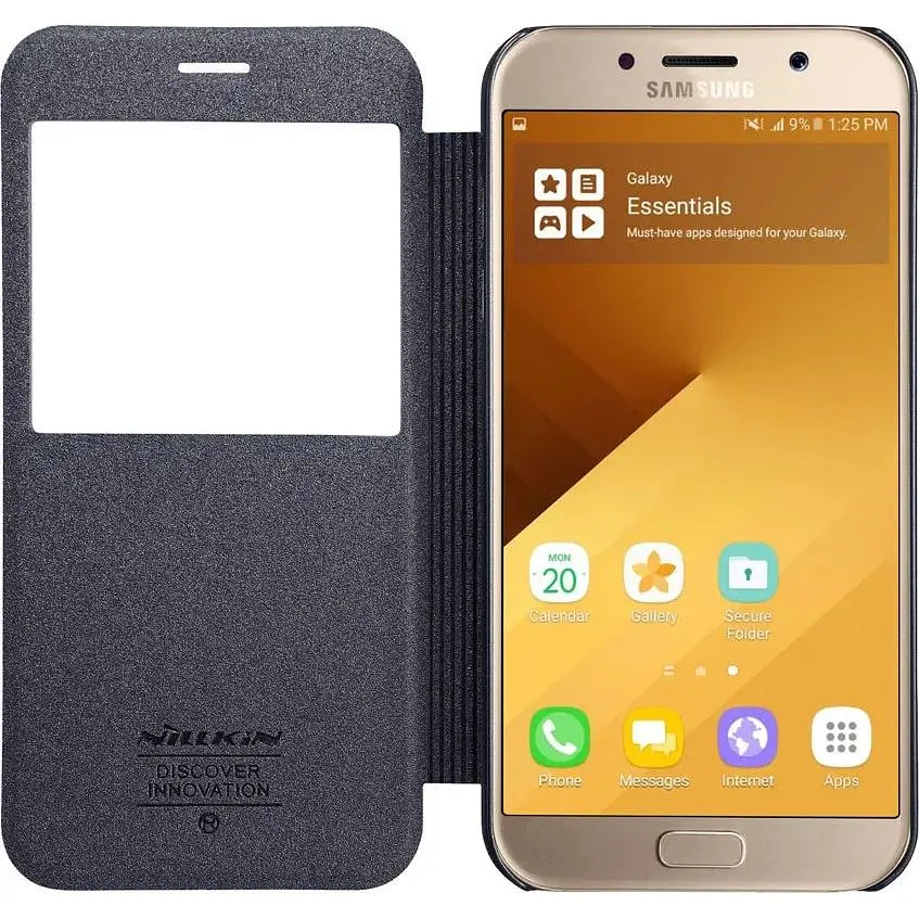 Чехол-книжка Nillkin Sparkle case Samsung Galaxy A3 A320F 2017 Black - фото 3