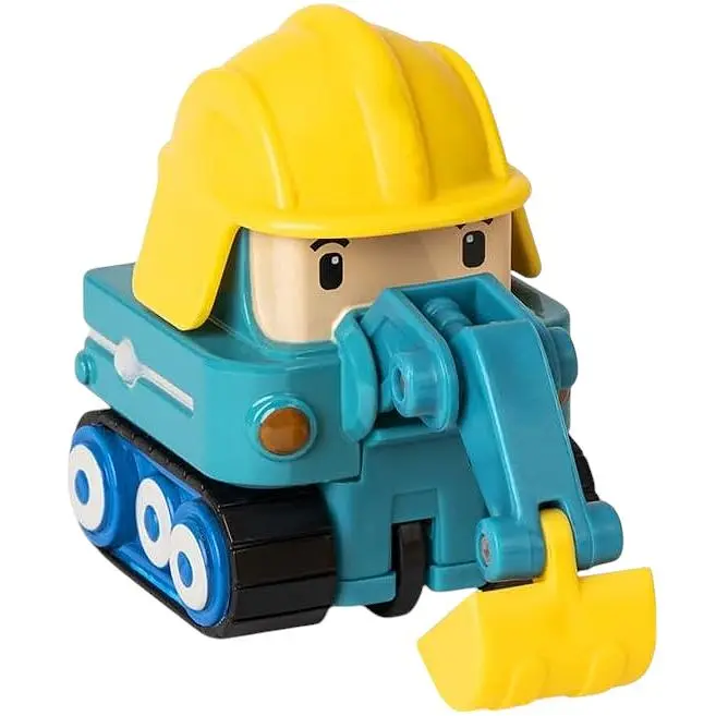 Колекційна машинка Roi Visual Робокар Поук Die Cast металева бірюзова (MRT-0607) - фото 2
