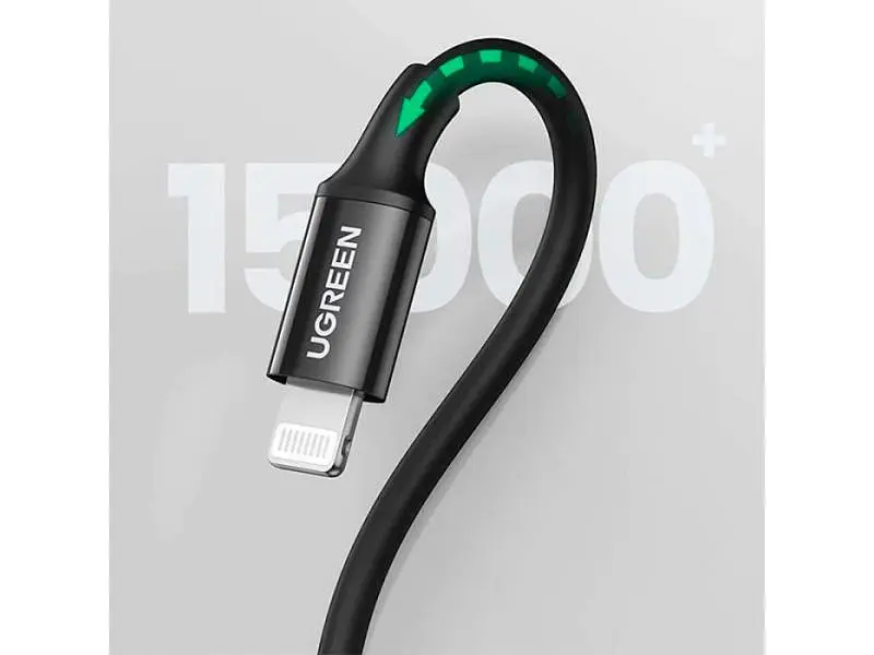 Кабель Lightning UGREEN US171 USB Type-C to Lightning 36W 2m Black (60752) - фото 8