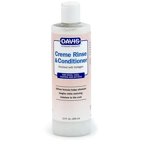 Кондиціонер-ополіскувач Davis Creme Rinse&Conditioner з колагеном для собак і котів (концентрат) 355 мл (CR12)