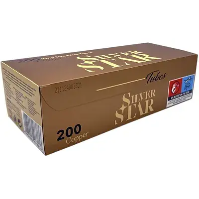 Гільзи для цигарок Silver Star Cooper 8x15 Brown 200 шт. - фото 2