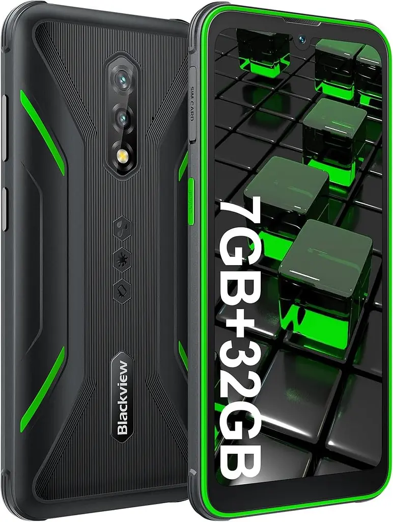 Смартфон Blackview BV5200 4/32 Gb NFC черно-зеленый - фото 4