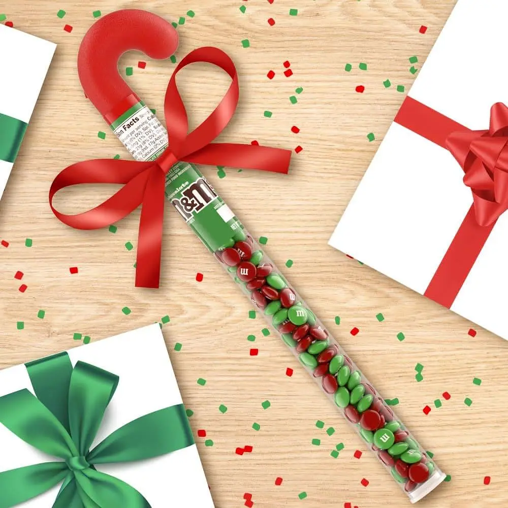 Тростина з драже M&M's Milk Chocolate Christmas Candy Cane 85г - фото 3