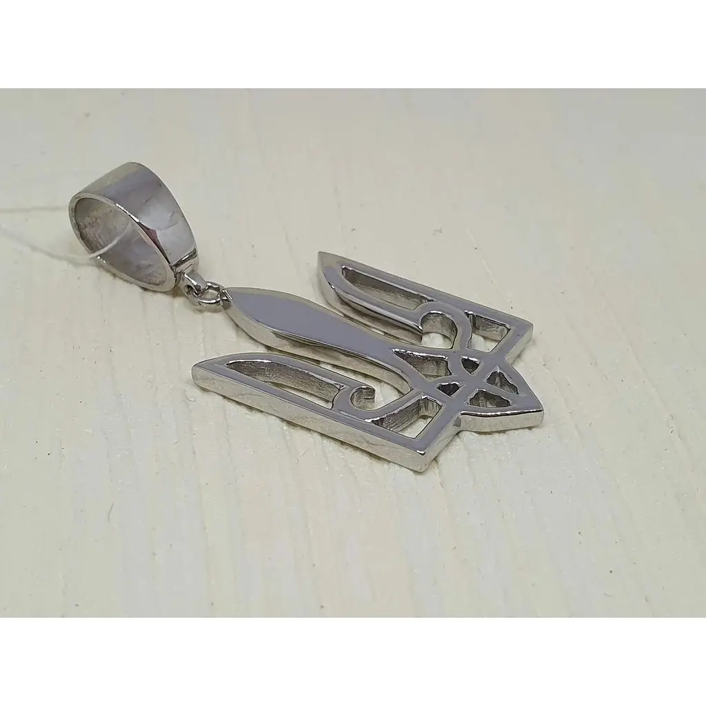 Срібна підвіска FJH Тризуб. 86 - фото 2