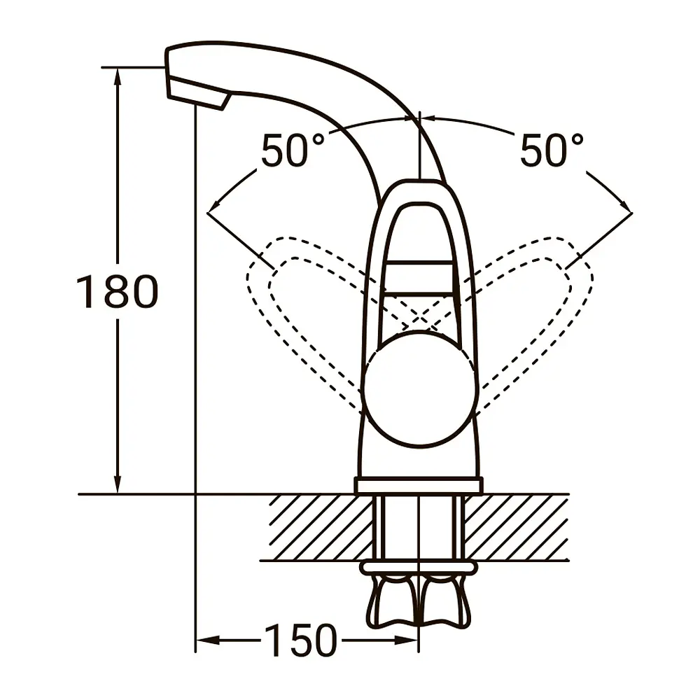 Смеситель для раковины Aquatica HL-1A230C 9734000 - фото 2