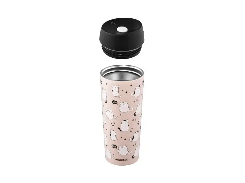 Термокухоль Ardesto Coffee Time Cats 450 мл (AR2645FC) - фото 3