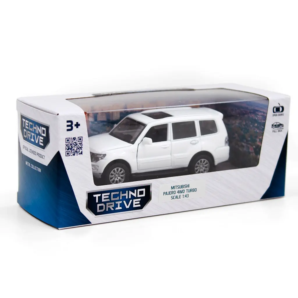 Автомодель TechnoDrive Mitsubishi Pajero 4WD Turbo біла (250283) - фото 12