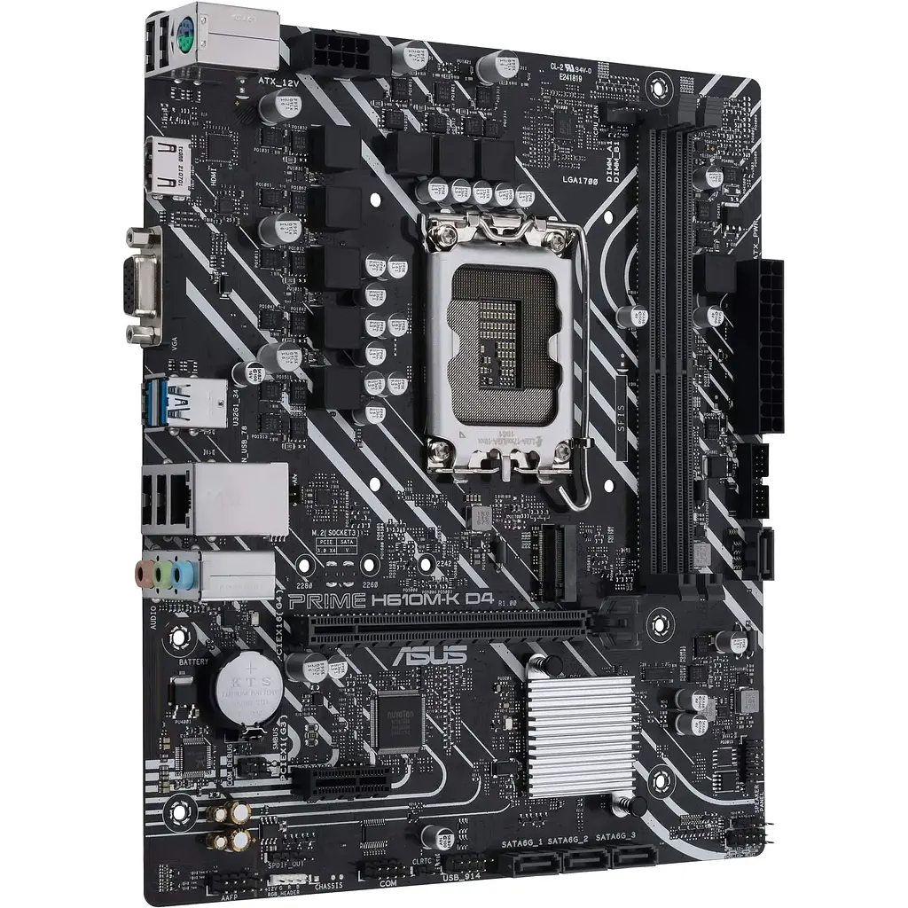 Материнська плата Asus Prime H610M-K D4 s1700 H610 2xDDR4 M.2 HDMI-VGA mATX - фото 3