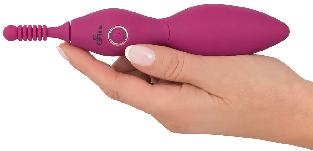 Кліторальний вібратор Sweet Smile Spot Vibrator With 3 Tips 17.9 см рожевий - фото 9