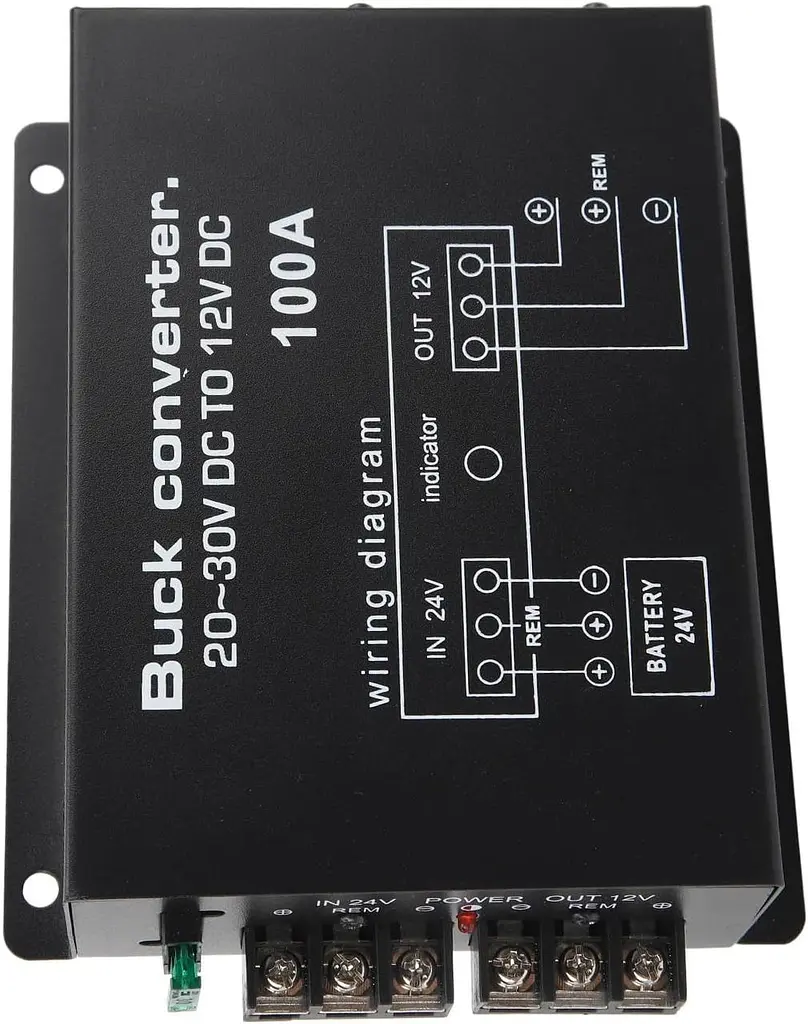 Преобразователь напряжения автомобильный DC24-12 100A - фото 7