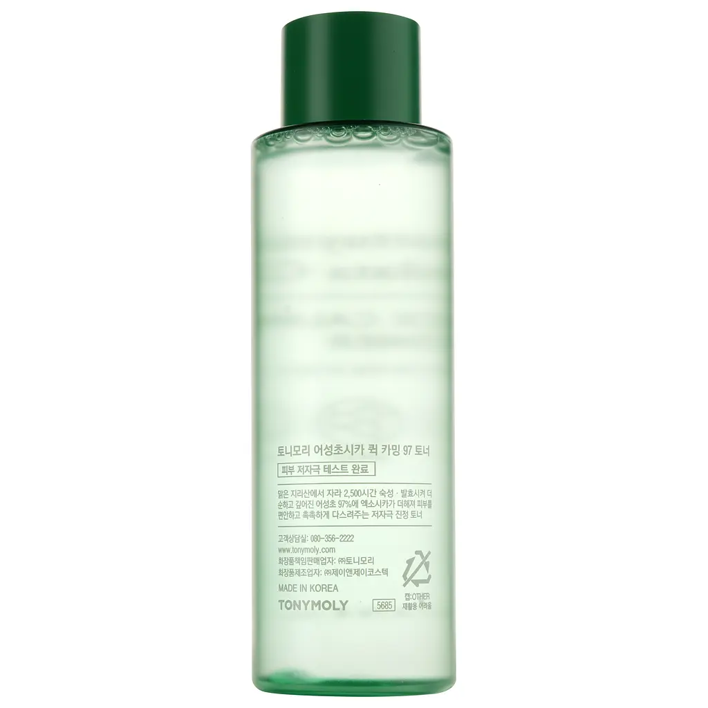 Тонер Tony Moly Houttuynia Cordata Cica Quick Calming 97 Toner, з екстрактами хаутюнії та центели, 200 мл - фото 2