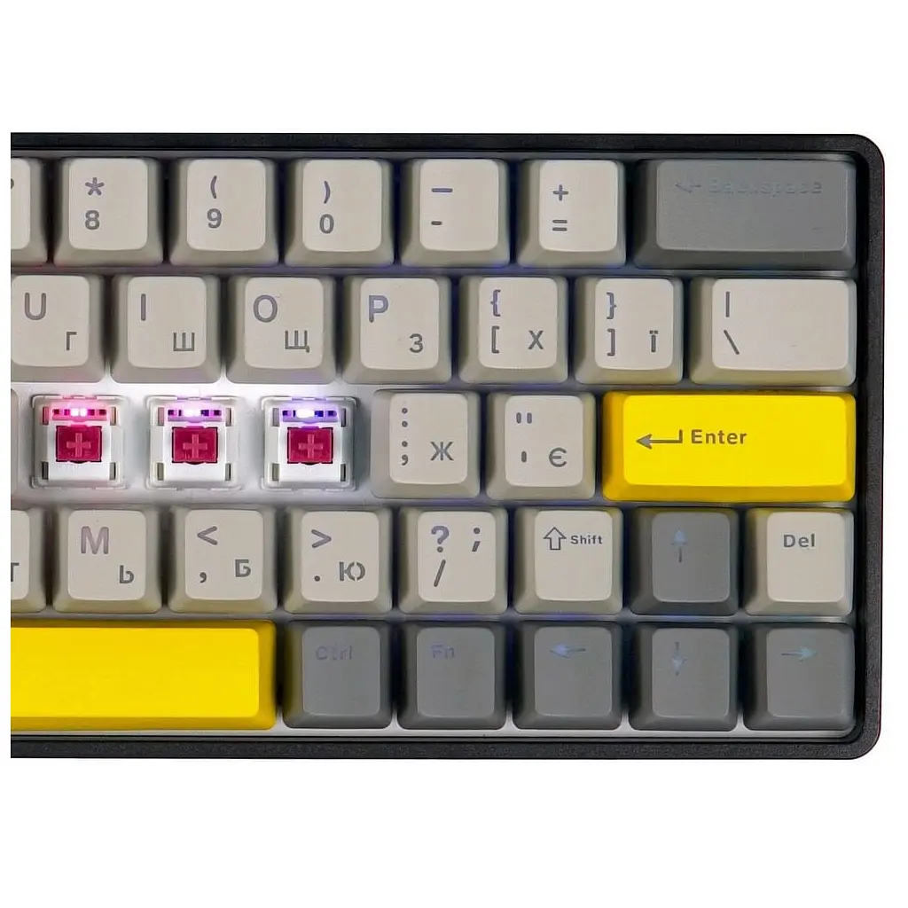 Клавіатура Epomaker EP64 60 Mulan Switch Hot-Swap RGB Wireless/Bluetooth/USB UA Black (EP64-B-M) - фото 4