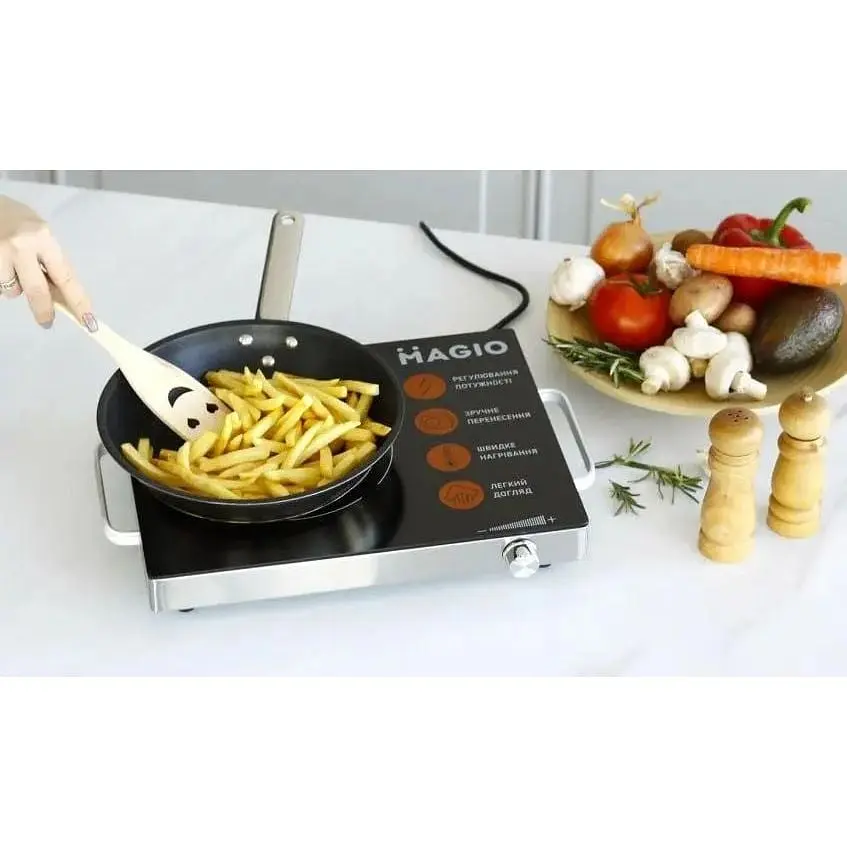 Плита одноконфоркова Magio MG-442 настільна індукційна з автовідключенням 1500 Вт - фото 5