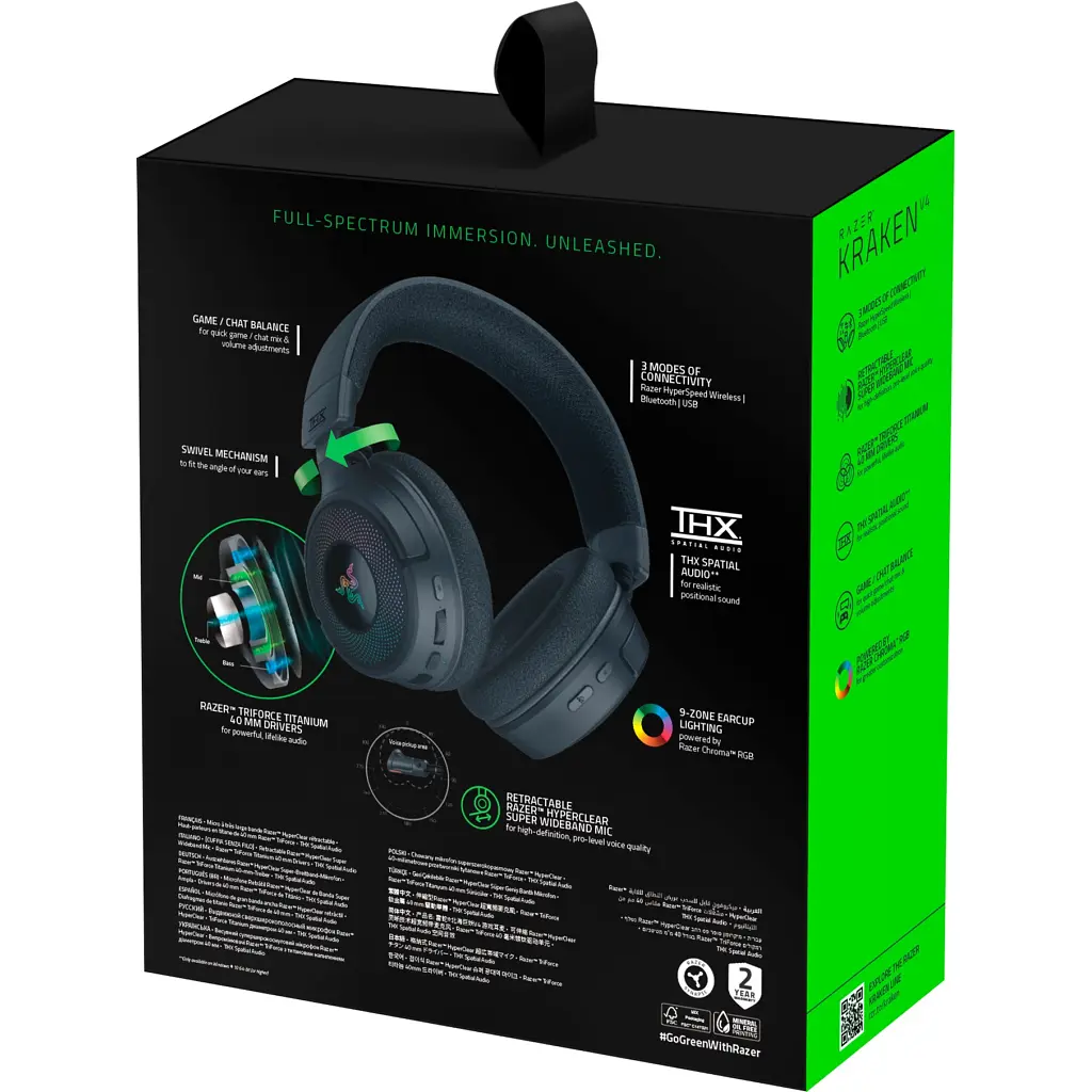 Навушники Razer Kraken V4 Black (RZ04-05170100-R3M1) - фото 9