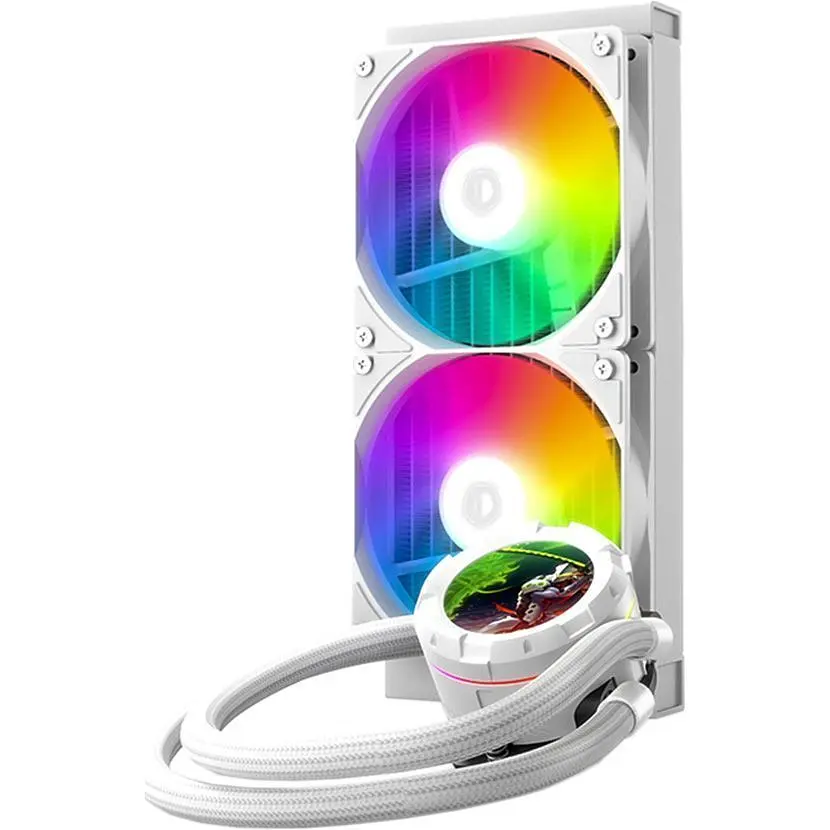 Система водяного охолодження ID-COOLING Space LCD SL240 XE White [148466] - фото 2