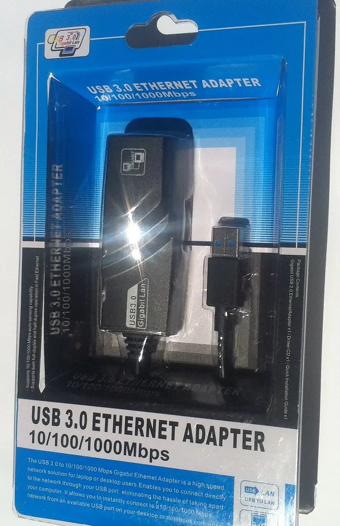 Перехідник USB 3.0 Type-A Ethernet RJ45 1000Mb Realtek RTL чорний - фото 4